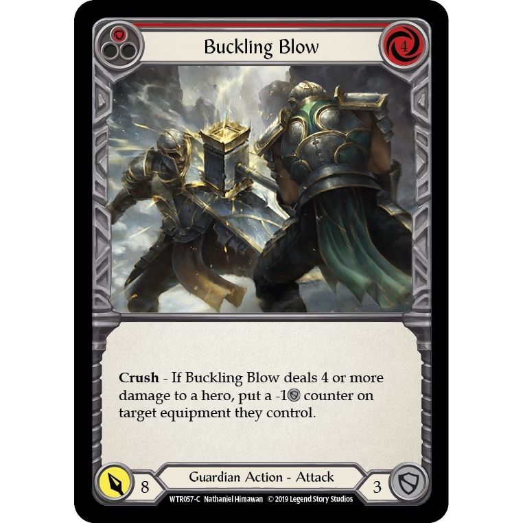 Image for Buckling Blow (Red) (WTR057) (WTR) - Flesh and Blood TCG