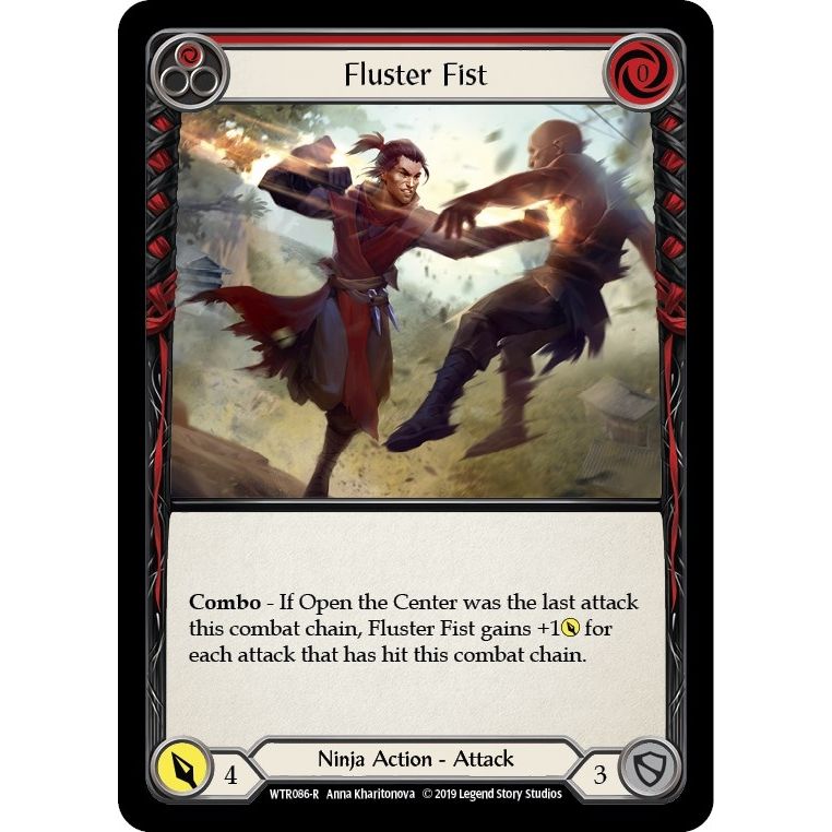 Image for Fluster Fist (Red) (WTR086) (WTR) - Flesh and Blood TCG