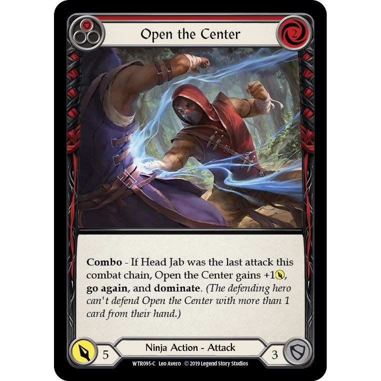 Image for Open the Center (Red) (WTR095) (WTR) - Flesh and Blood TCG