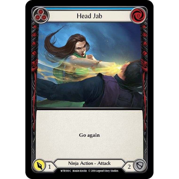 Image for Head Jab (Blue) (WTR100) (WTR) - Flesh and Blood TCG