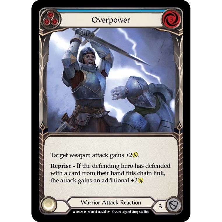 Image for Overpower (Blue) (WTR125) (WTR) - Flesh and Blood TCG