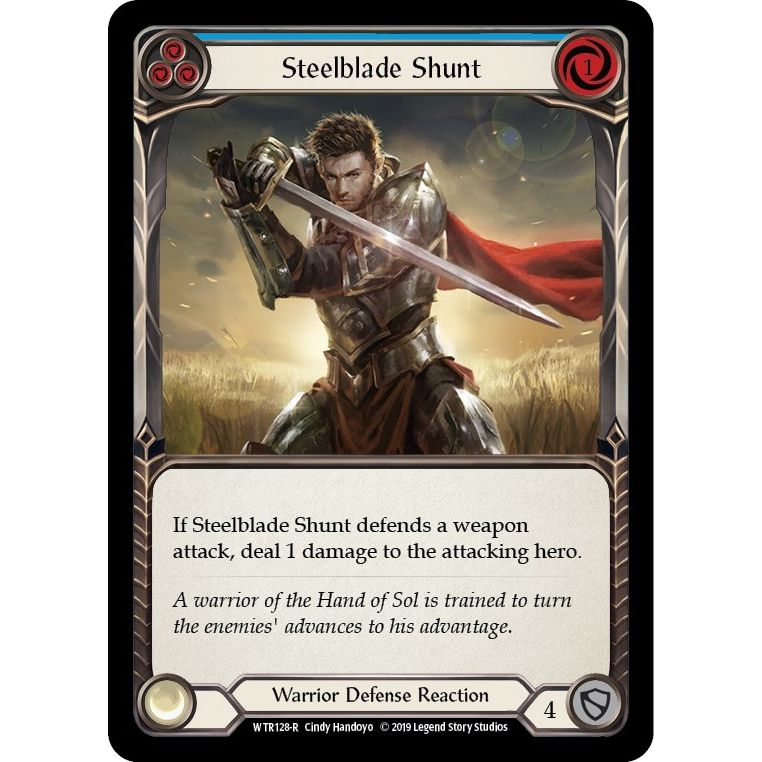 Image for Steelblade Shunt (Blue) (WTR128) (WTR) - Flesh and Blood TCG