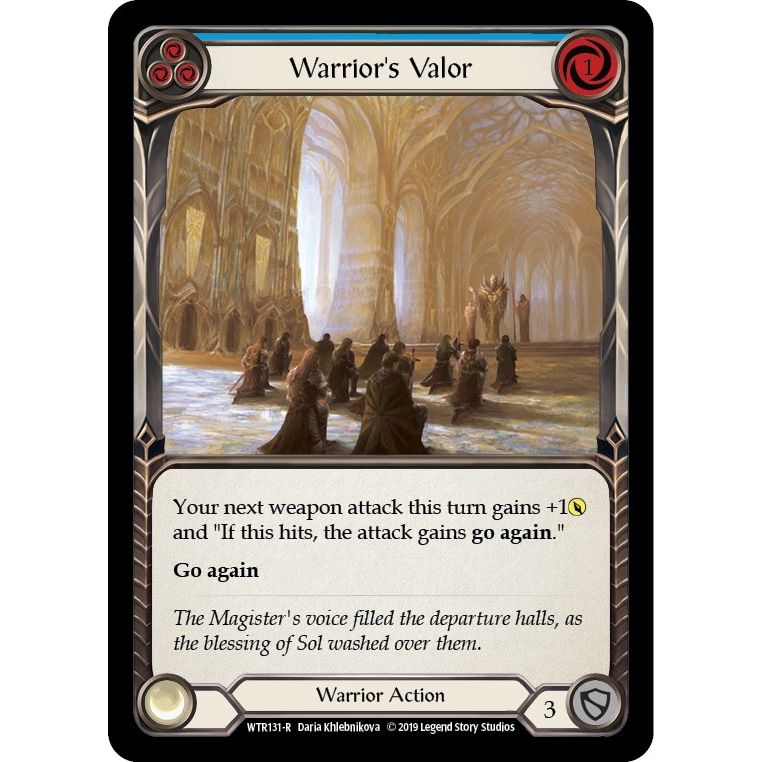 Image for Warrior's Valor (Blue) (WTR131) (WTR) - Flesh and Blood TCG