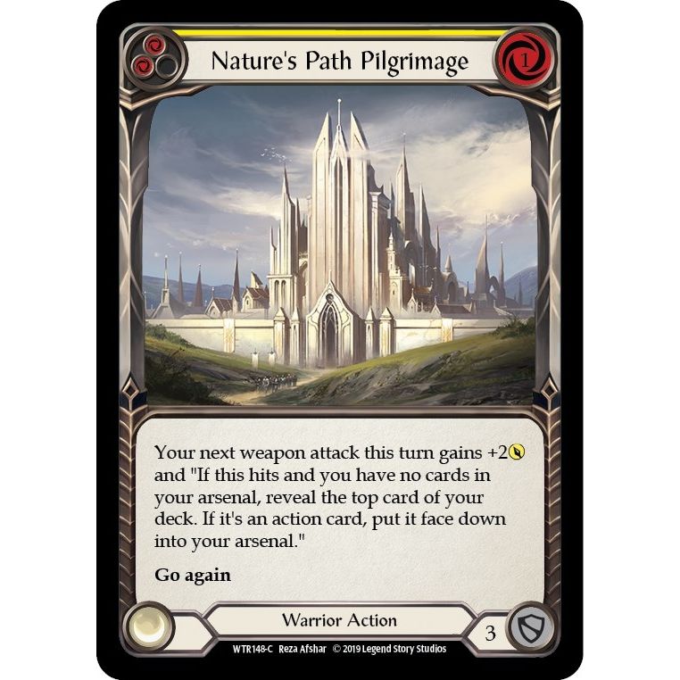 Image for Nature's Path Pilgrimage (Yellow) (WTR148) (WTR) - Flesh and Blood TCG