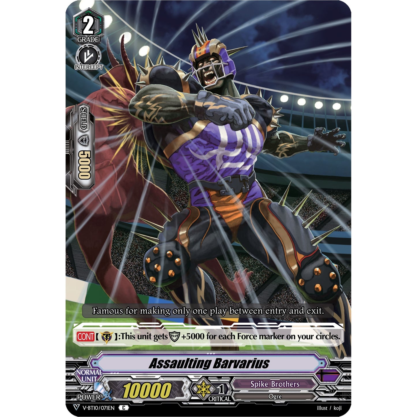 Image for Assaulting Barvarius (V-BT10/071EN) (V-BT10) - Cardfight Vanguard