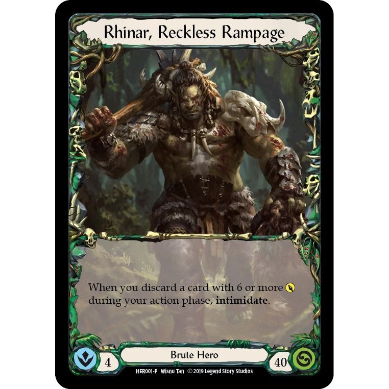 Image for Rhinar, Reckless Rampage - HER001 (HER001) (PR) - Flesh and Blood TCG