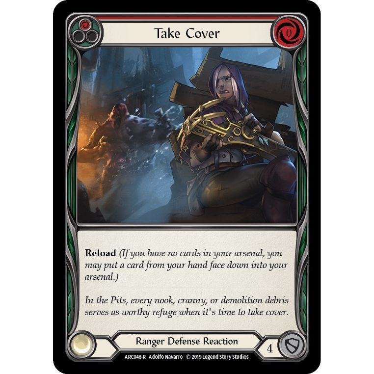 Image for Take Cover (Red) (ARC048) (ARC) - Flesh and Blood TCG