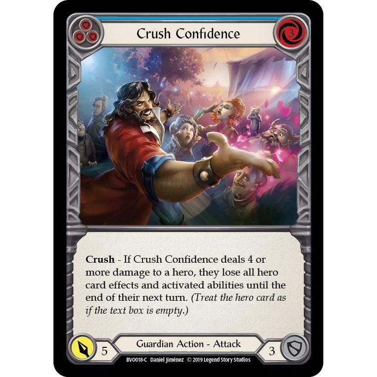 Image for Crush Confidence (Blue) (BVO018) (BVO) - Flesh and Blood TCG