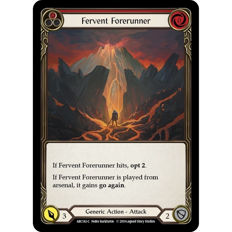 Image for Fervent Forerunner (Red) (ARC182) (ARC) - Flesh and Blood TCG