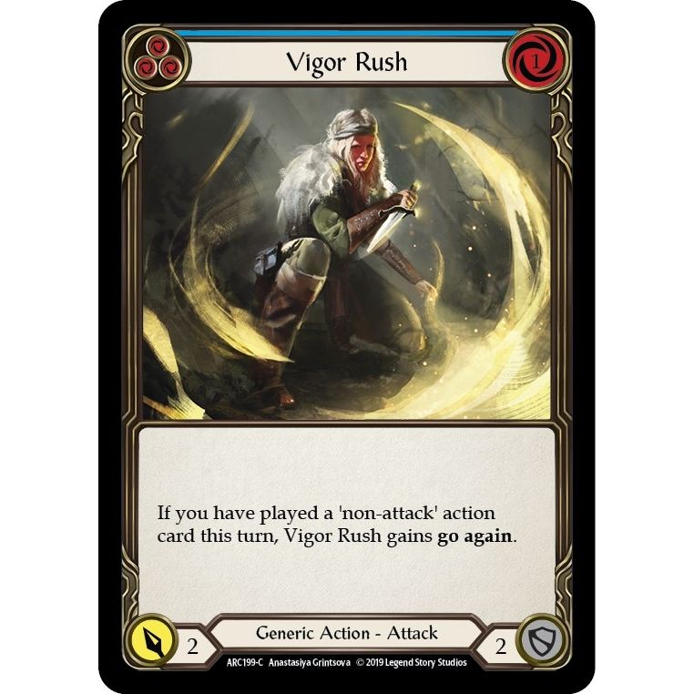 Image for Vigor Rush (Blue) (ARC199) (ARC) - Flesh and Blood TCG