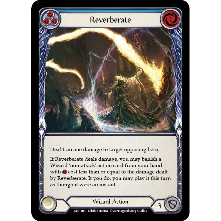 Image for Reverberate (Blue) (ARC140) (ARC) - Flesh and Blood TCG
