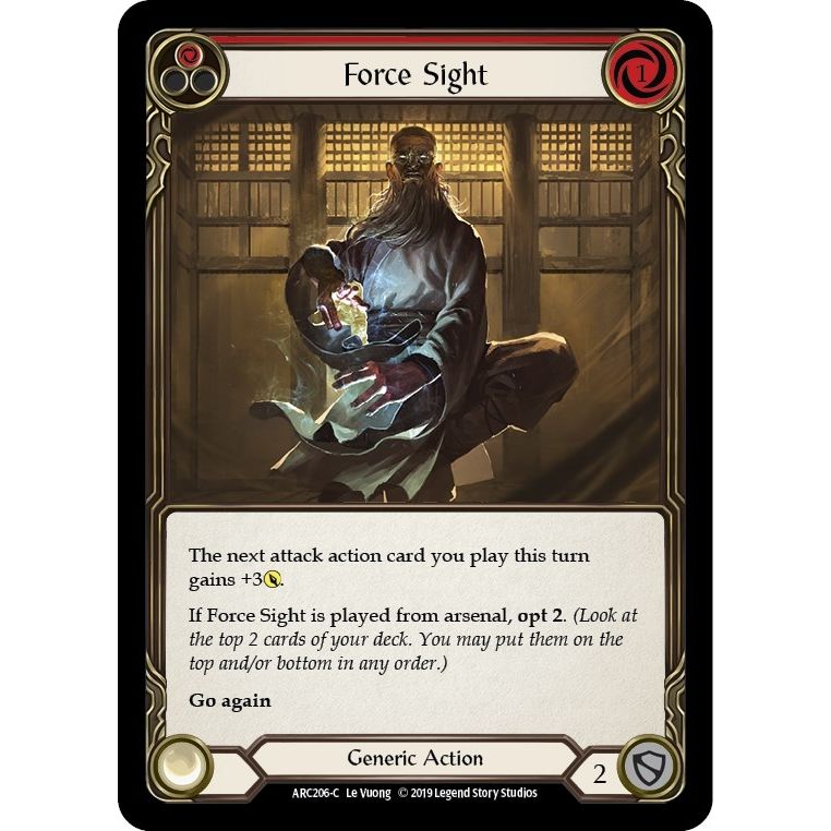 Image for Force Sight (Red) (ARC206) (ARC) - Flesh and Blood TCG