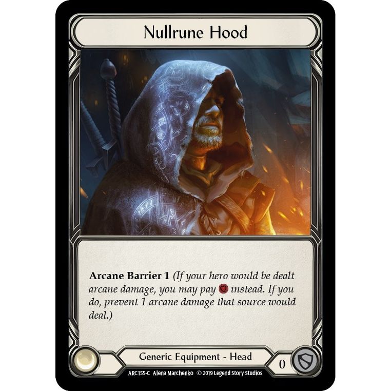Image for Nullrune Hood (ARC155) (ARC) - Flesh and Blood TCG