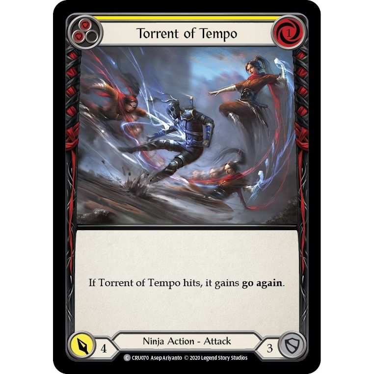 Image for Torrent of Tempo (Yellow) (CRU070) (CRU) - Flesh and Blood TCG