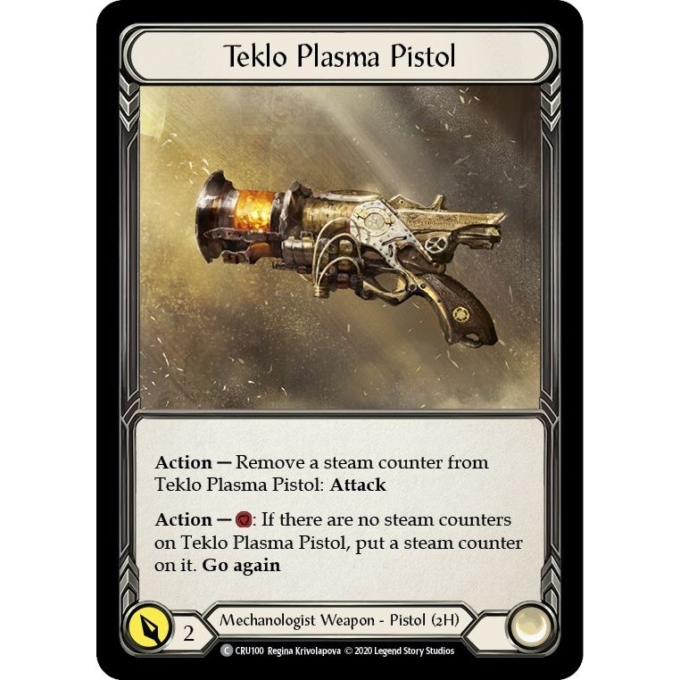 Image for Teklo Plasma Pistol (CRU100) (CRU) - Flesh and Blood TCG