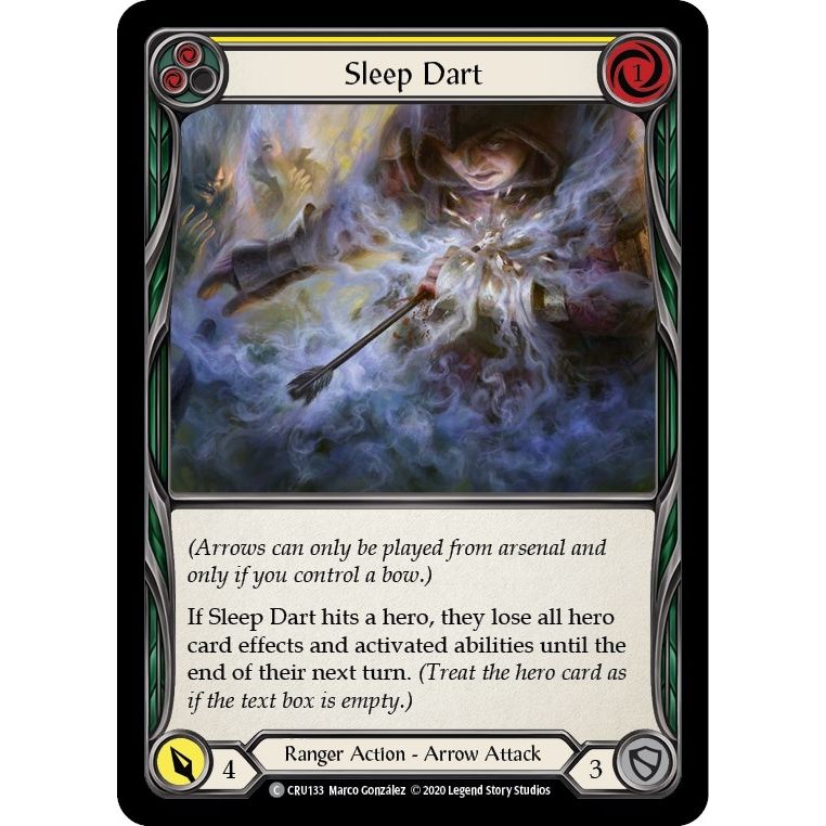 Image for Sleep Dart (Yellow) (CRU133) (CRU) - Flesh and Blood TCG