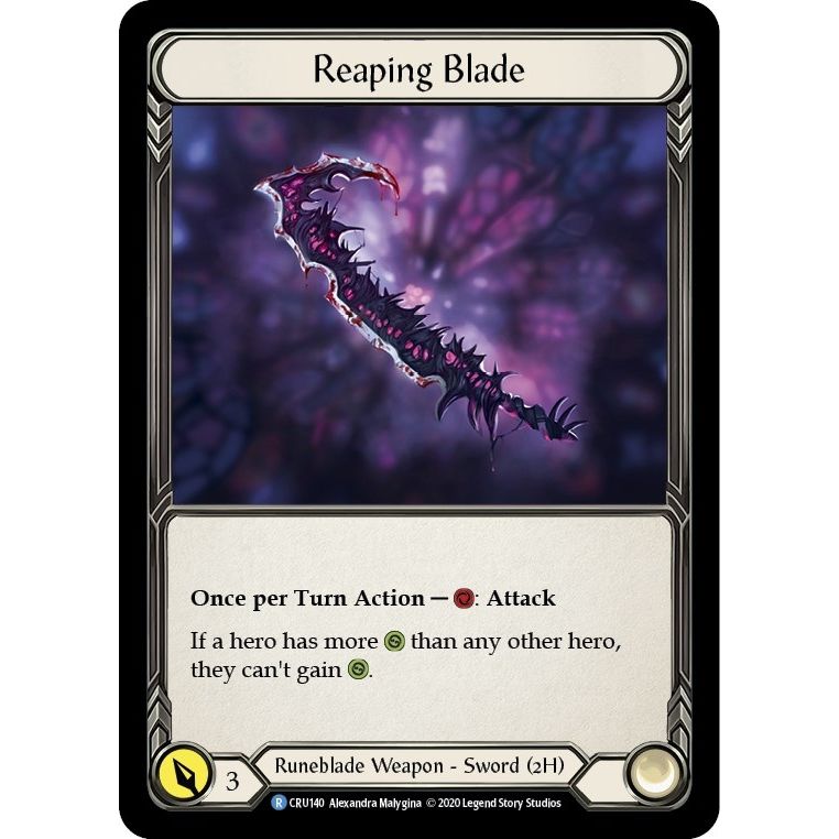 Image for Reaping Blade (CRU140) (CRU) - Flesh and Blood TCG