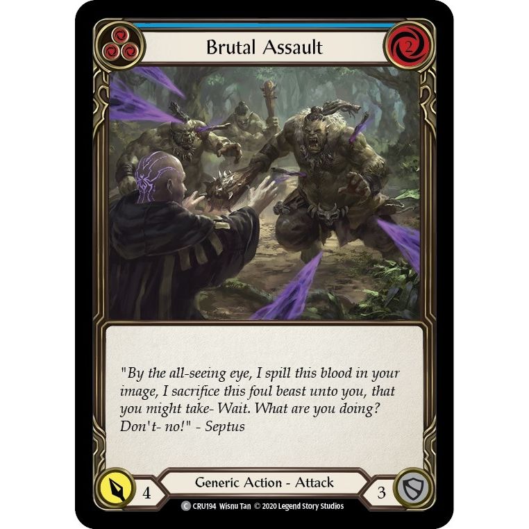 Image for Brutal Assault (Blue) (CRU194) (CRU) - Flesh and Blood TCG
