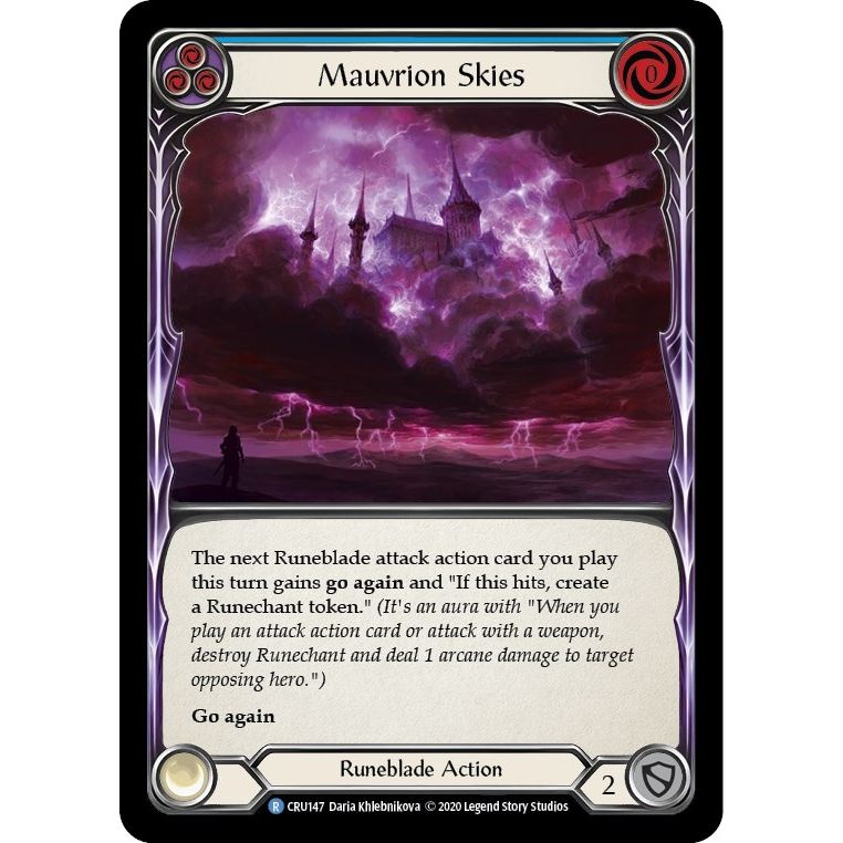 Image for Mauvrion Skies (Blue) (CRU147) (CRU) - Flesh and Blood TCG