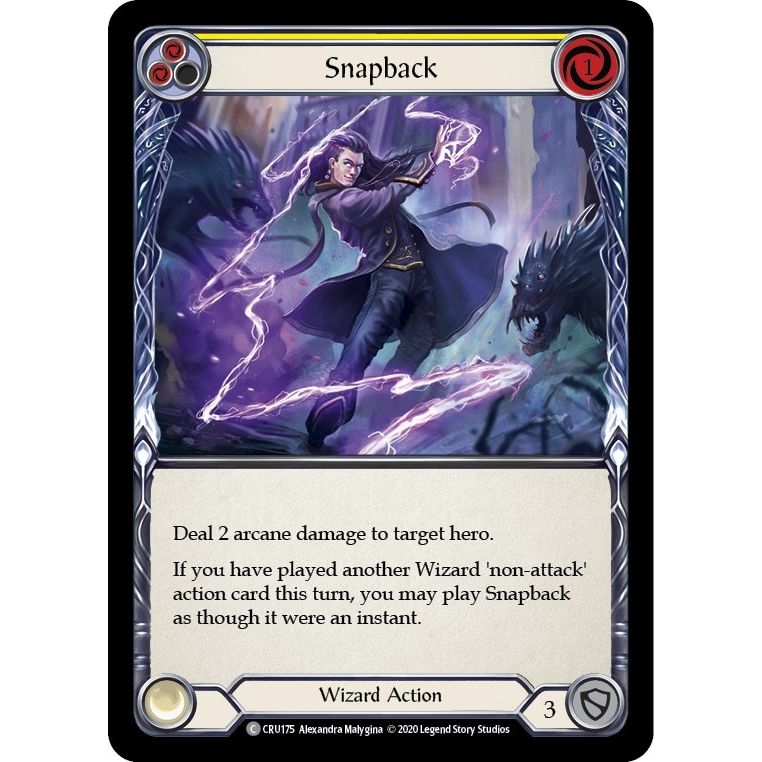 Image for Snapback (Yellow) (CRU175) (CRU) - Flesh and Blood TCG