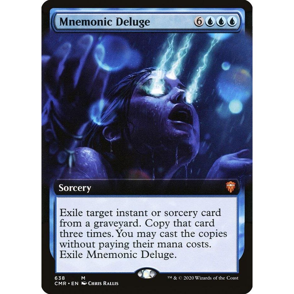 Image for Mnemonic Deluge (Extended Art) (638) (CMR) - Magic: The Gathering