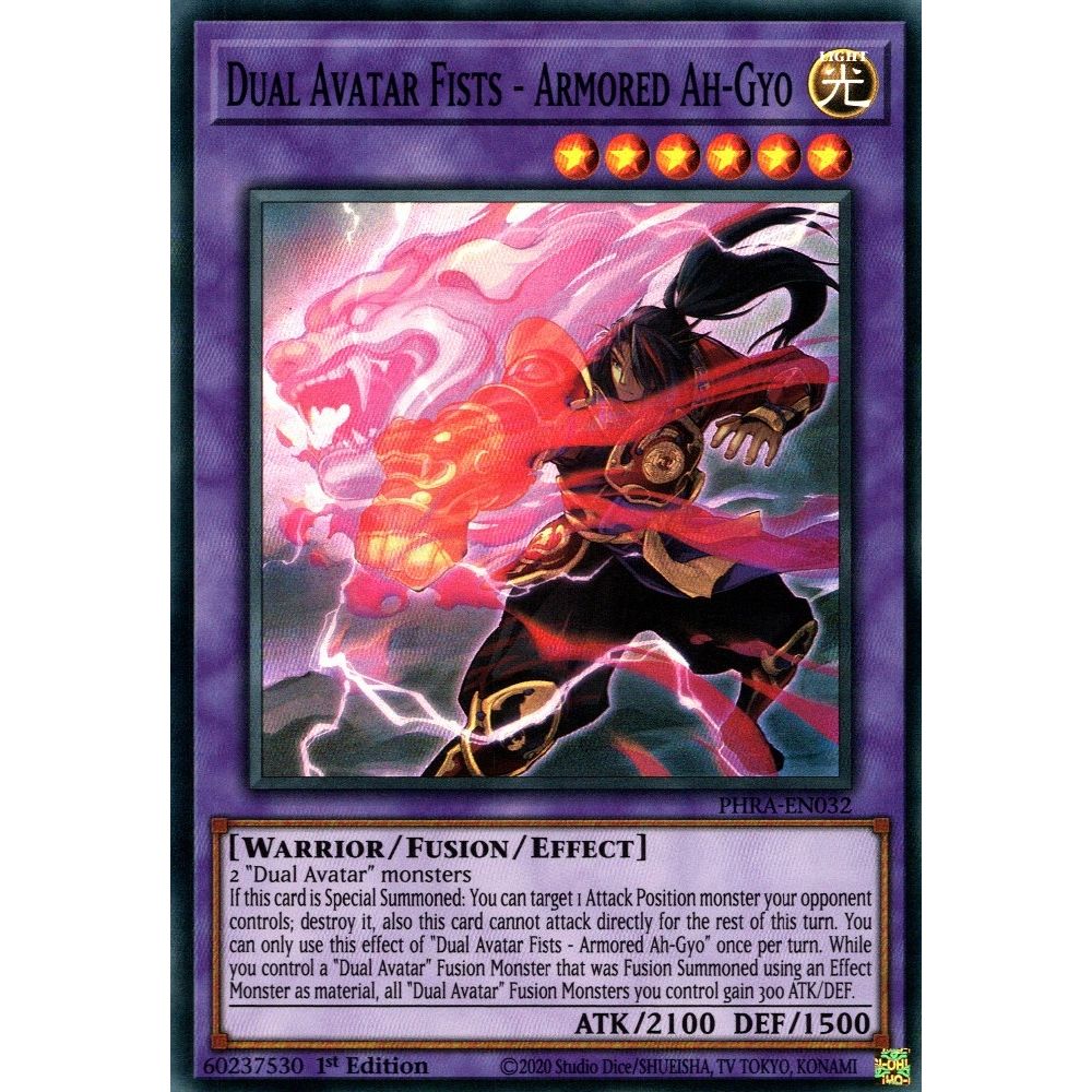 Image for Dual Avatar Fists - Armored Ah-Gyo (PHRA-EN032) (PHRA) - YuGiOh