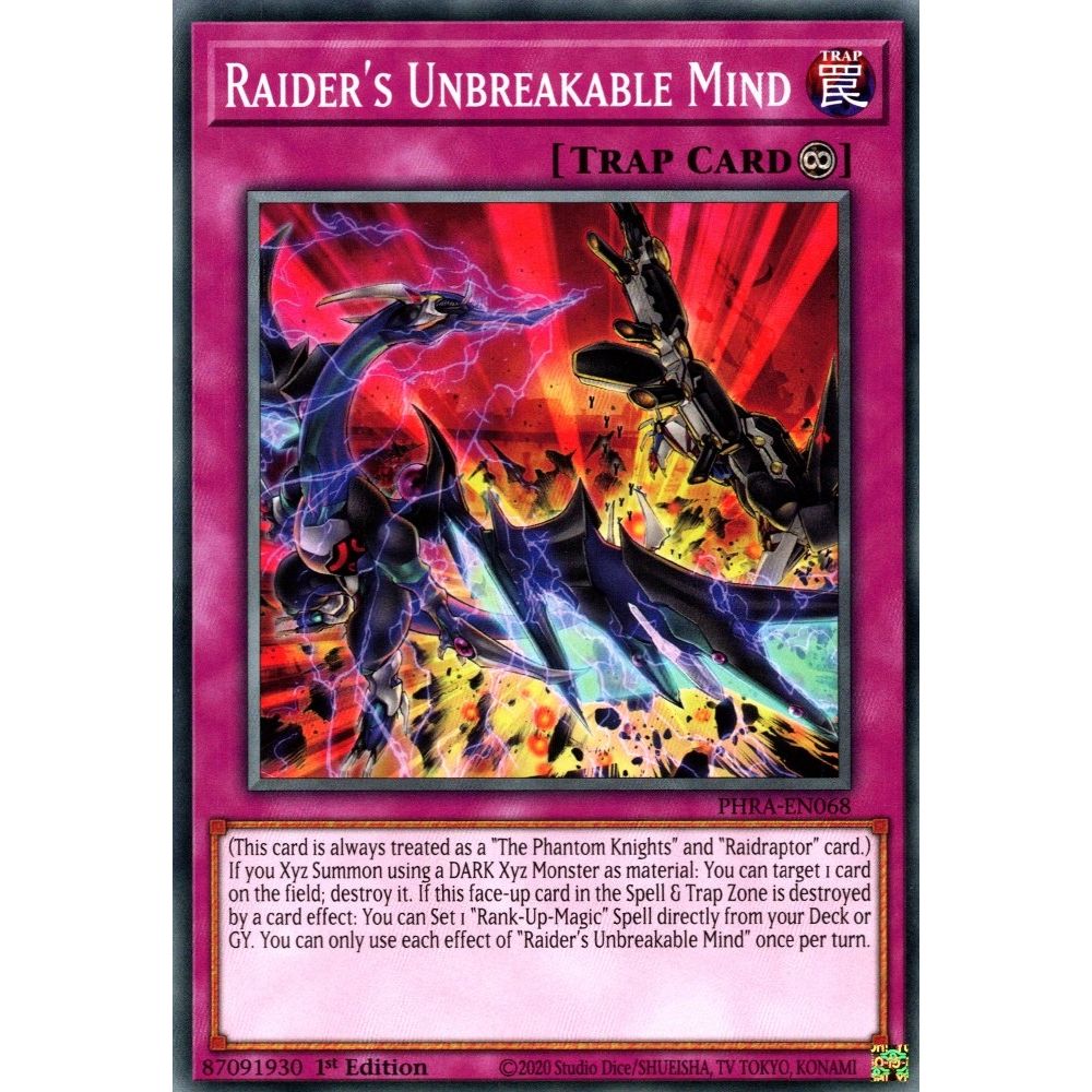 Image for Raider's Unbreakable Mind (PHRA-EN068) (PHRA) - YuGiOh