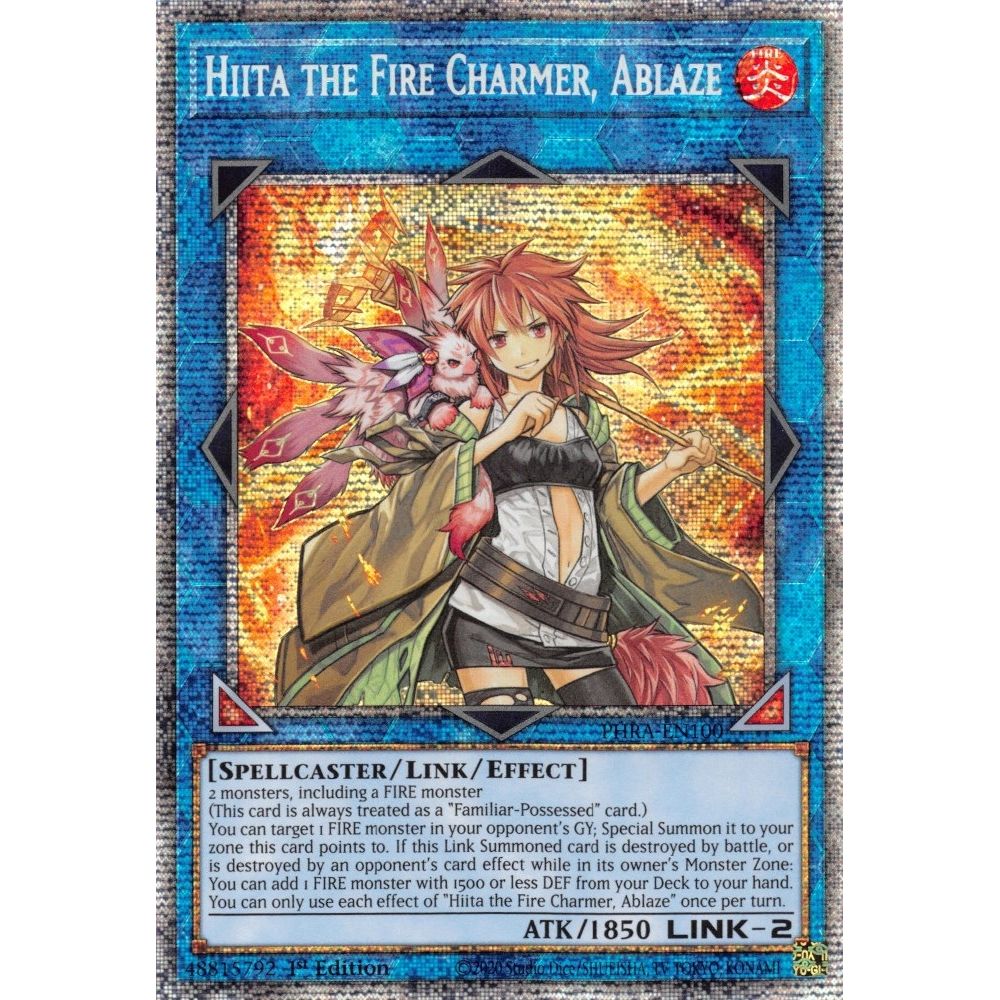 Image for Hiita the Fire Charmer, Ablaze (Starlight Rare) (PHRA-EN100) (PHRA) - YuGiOh