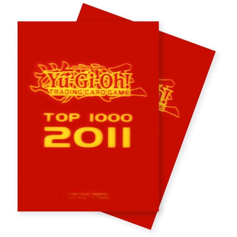 Image for Top 1000 (2011) Card Sleeves for Yu-Gi-Oh! - Red (80-Pack) - Card Sleeves