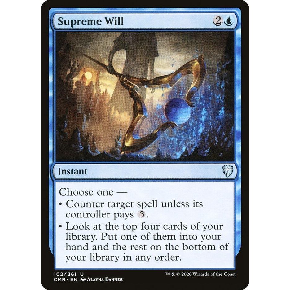 Image for Supreme Will (102) (CMR) - Magic: The Gathering