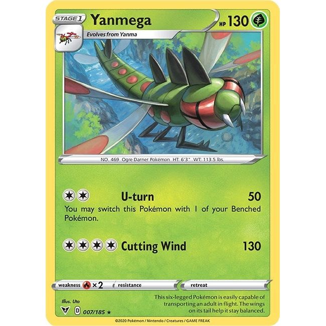 Image for Yanmega (007/185) (SWSH04) - Pokemon