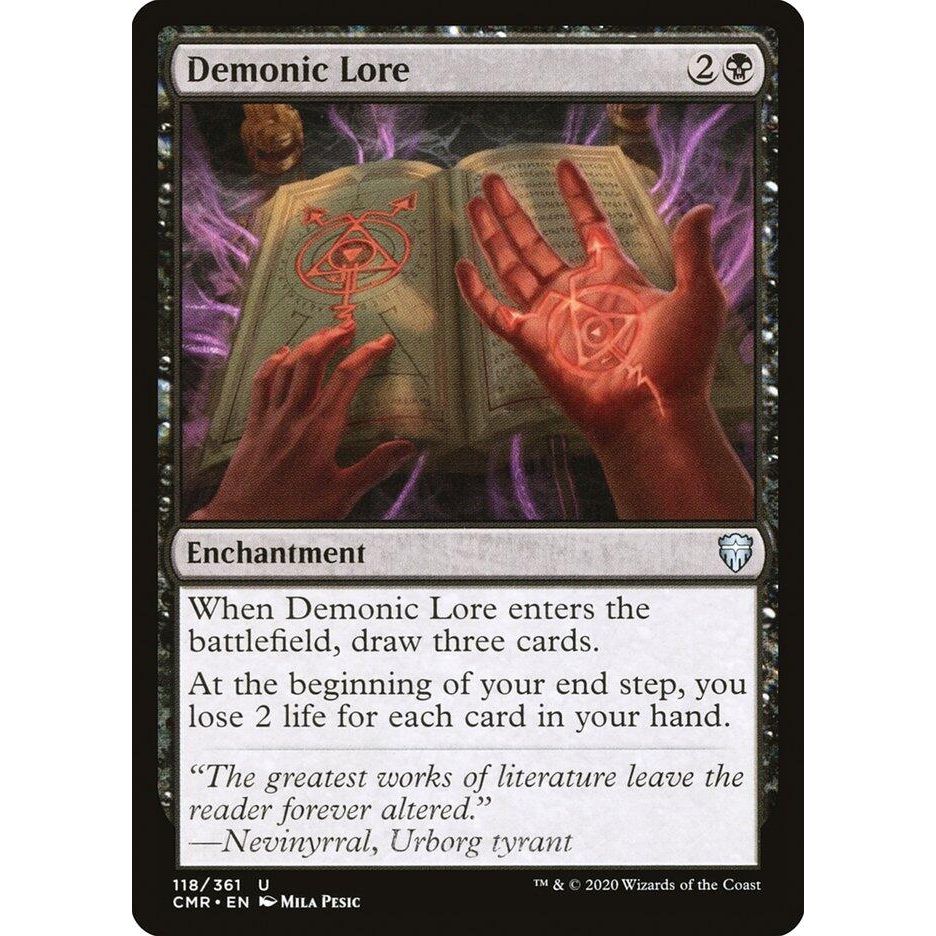 Image for Demonic Lore (118) (CMR) - Magic: The Gathering