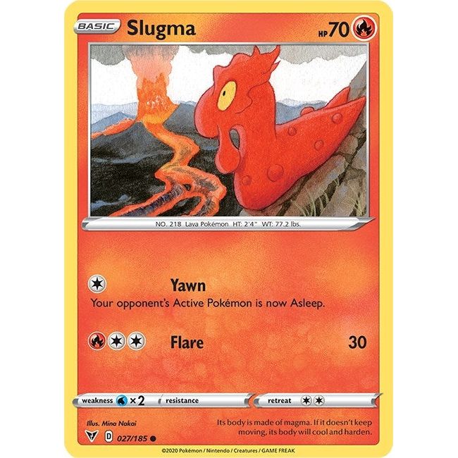Image for Slugma (027/185) (SWSH04) - Pokemon