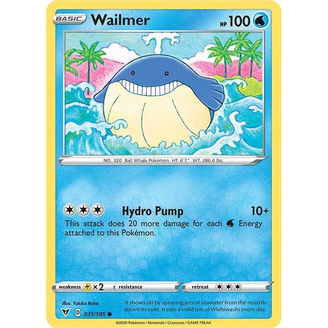 Image for Wailmer (031/185) (SWSH04) - Pokemon