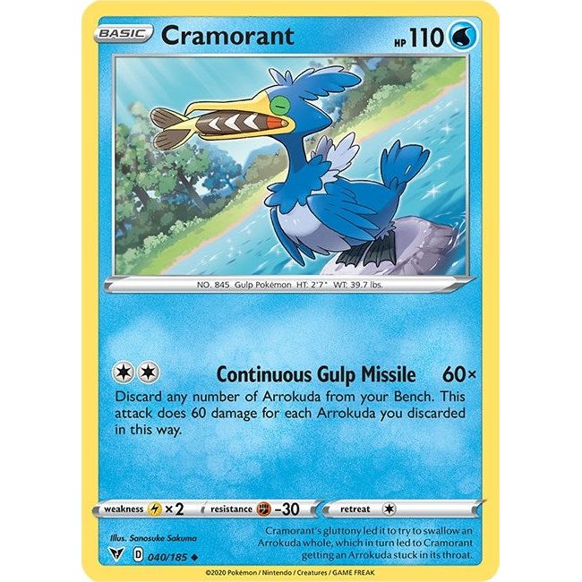 Image for Cramorant (040/185) (SWSH04) - Pokemon