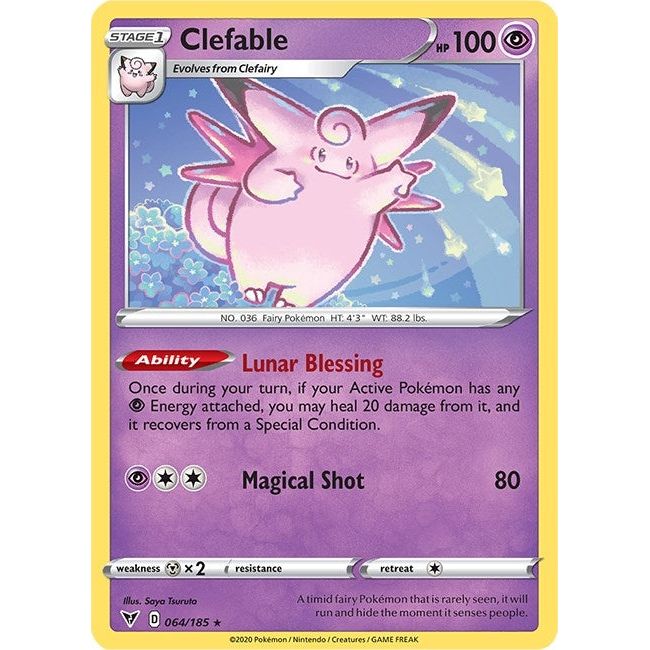 Image for Clefable (064/185) (SWSH04) - Pokemon