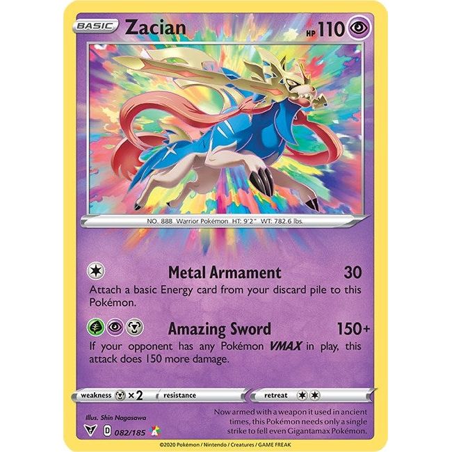 Image for Zacian (082/185) (SWSH04) - Pokemon