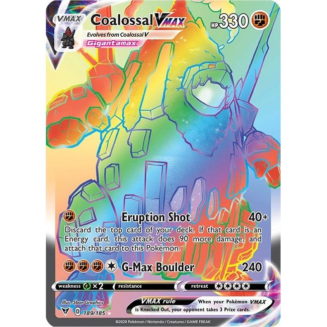 Image for Coalossal VMAX (Secret) (189/185) (SWSH04) - Pokemon