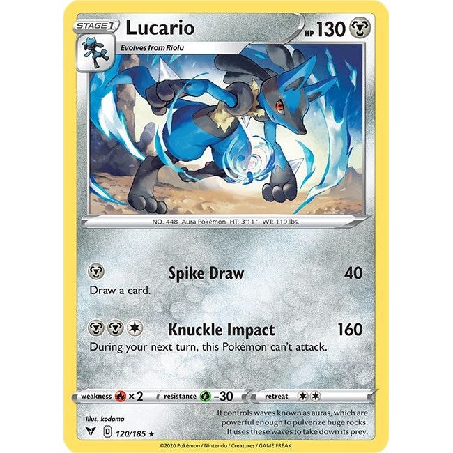 Image for Lucario (120/185) (SWSH04) - Pokemon