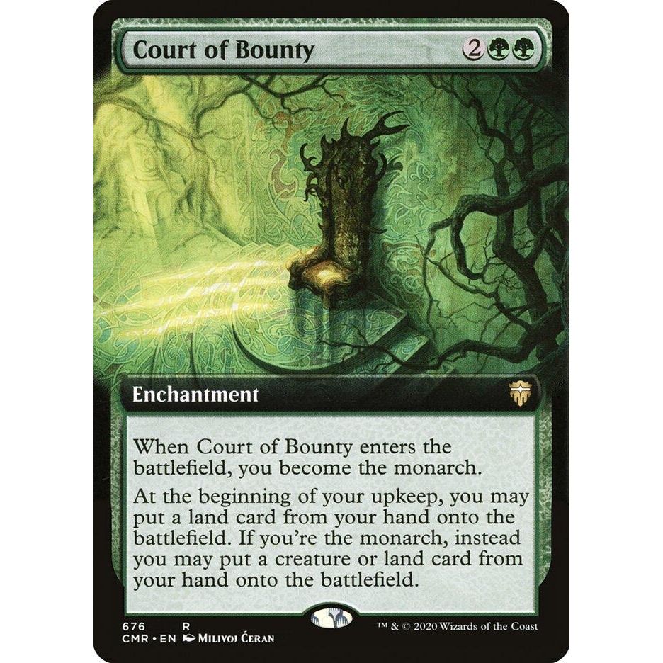 Image for Court of Bounty (Extended Art) (676) (CMR) - Magic: The Gathering