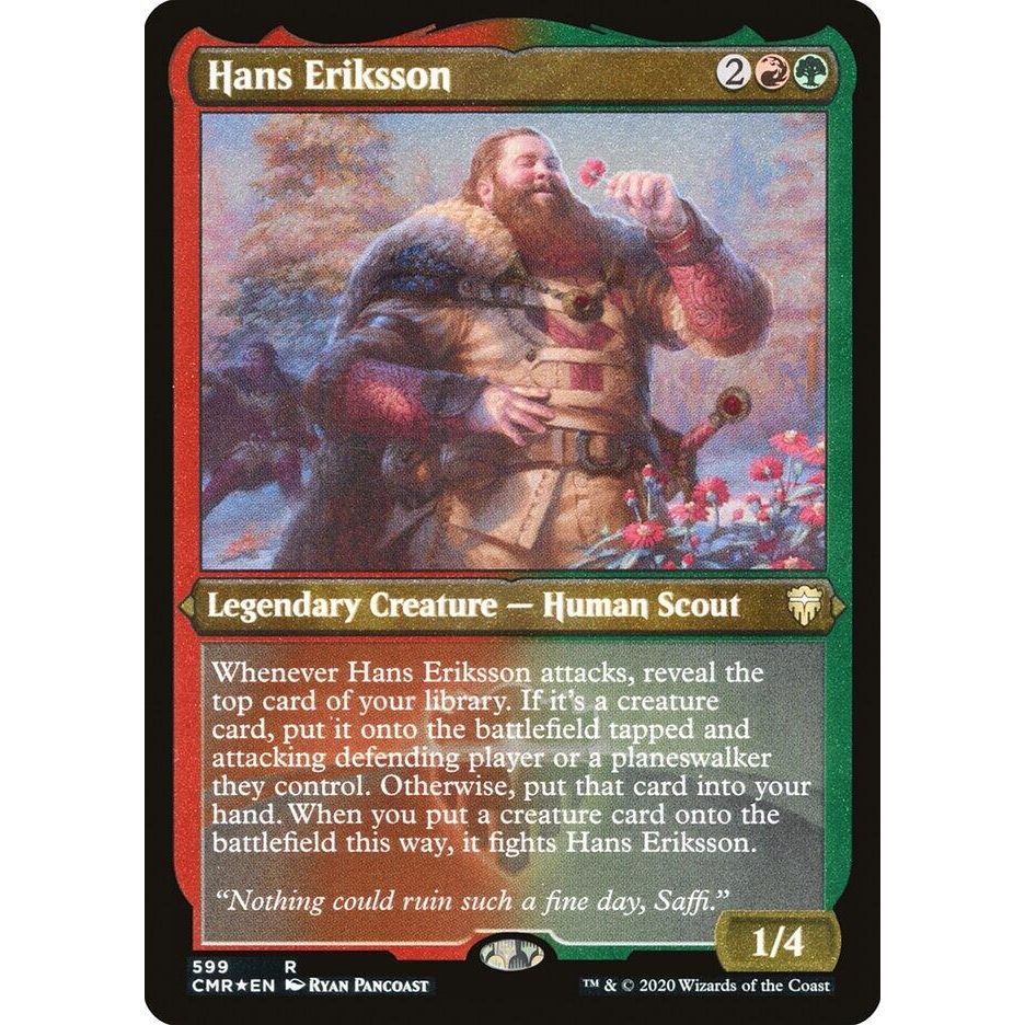 Image for Hans Eriksson (Foil Etched) (599) (CMR) - Magic: The Gathering