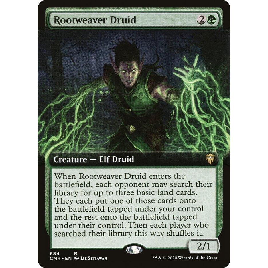 Image for Rootweaver Druid (Extended Art) (684) (CMR) - Magic: The Gathering