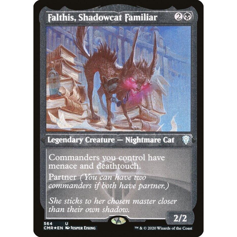 Image for Falthis, Shadowcat Familiar (Foil Etched) (564) (CMR) - Magic: The Gathering
