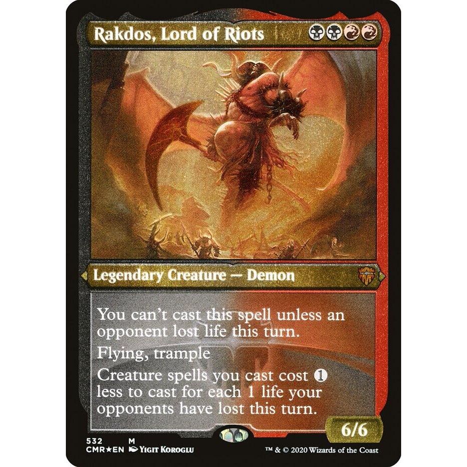 Image for Rakdos, Lord of Riots (Foil Etched) (532) (CMR) - Magic: The Gathering