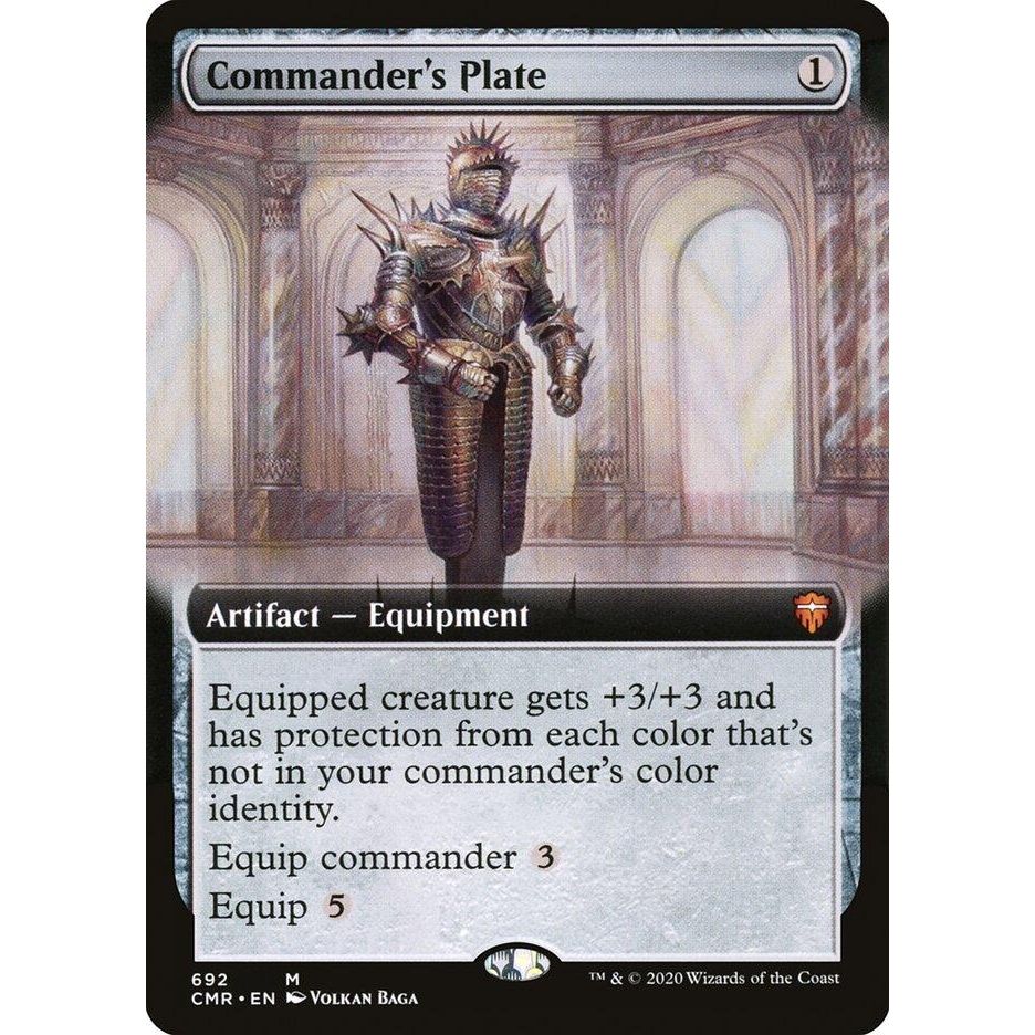 Image for Commander's Plate (Extended Art) (692) (CMR) - Magic: The Gathering