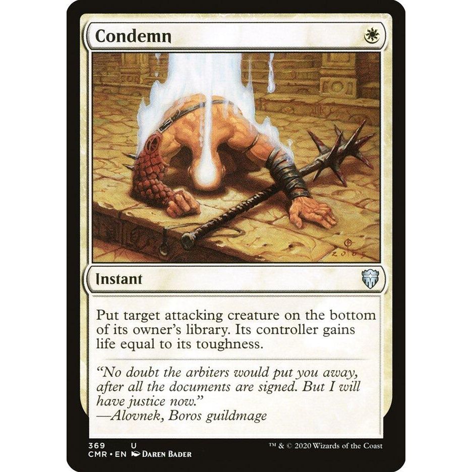 Image for Condemn (369) (CMR) - Magic: The Gathering