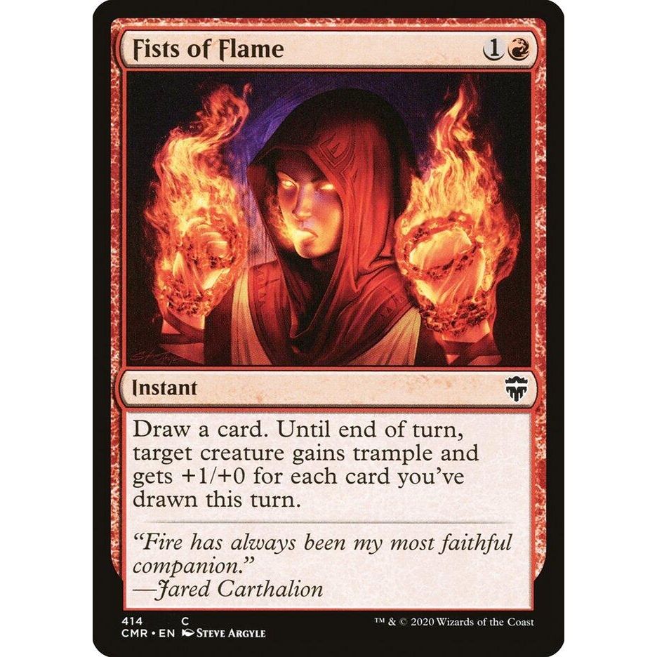 Image for Fists of Flame (414) (CMR) - Magic: The Gathering