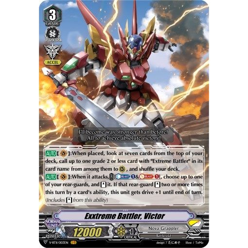 Image for Exxtreme Battler, Victor (V-BT11/003EN) (V-BT11) - Cardfight Vanguard