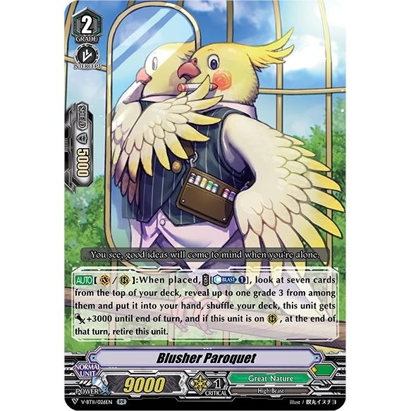 Image for Blusher Paroquet (V-BT11/026EN) (V-BT11) - Cardfight Vanguard