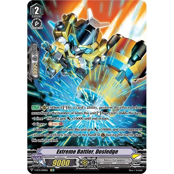Image for Extreme Battler, Dosledge (SP) (V-BT11/SP18EN) (V-BT11) - Cardfight Vanguard